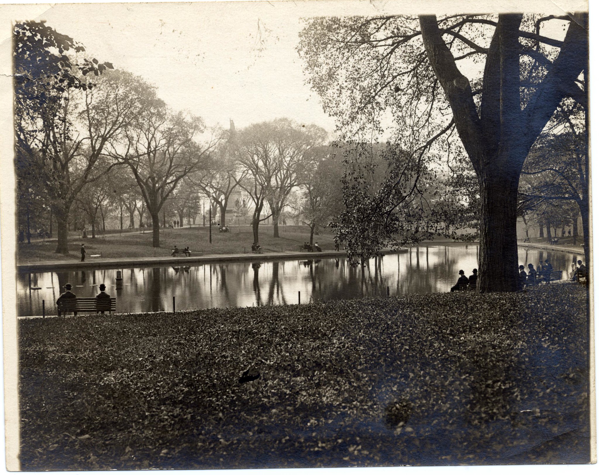 View of Boston Common c. 1900 Boston Landmarks Commission image Archives Scan