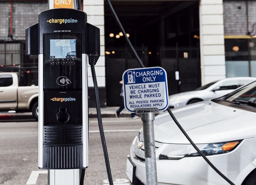 Curbside EV Charging Example located in LA