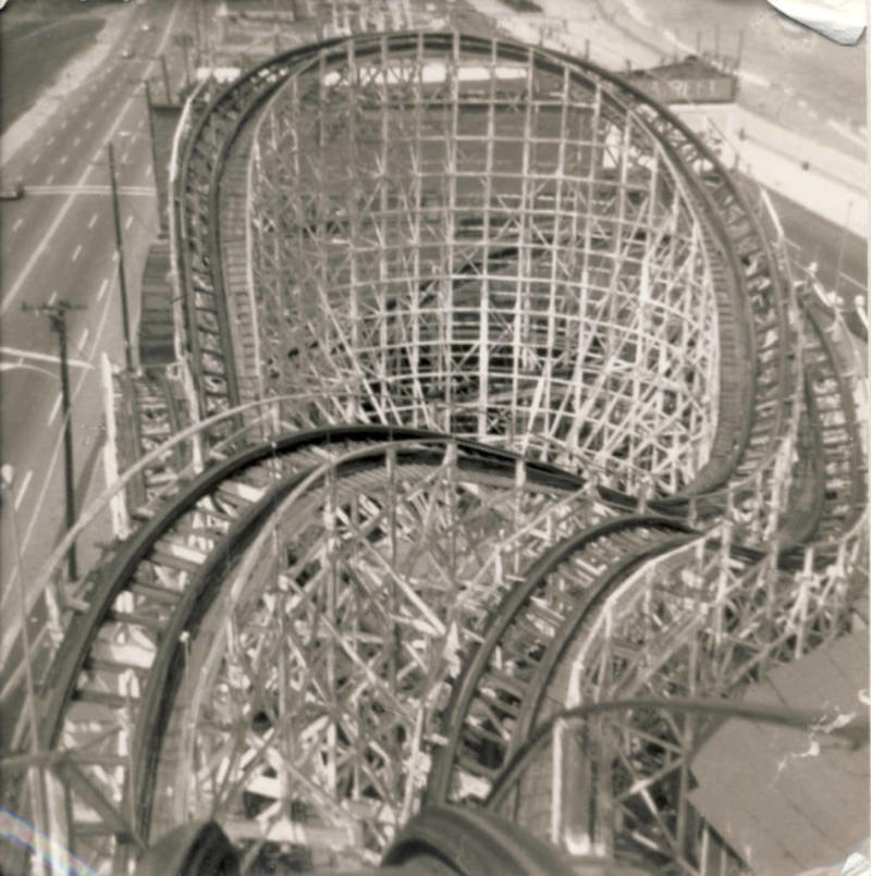Revere Beach Roller Coaster, 1969