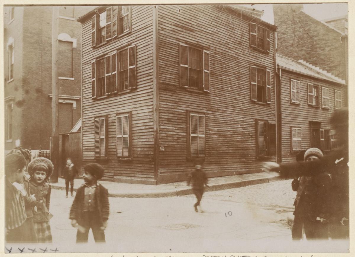 Corner of Unity and Charter Streets, 1893, Boston Public Library